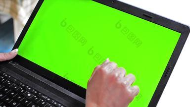青少年女孩工作移动PC平板电脑对接站触摸屏幕绿色铬关键安α<strong>香奈儿</strong>包括
